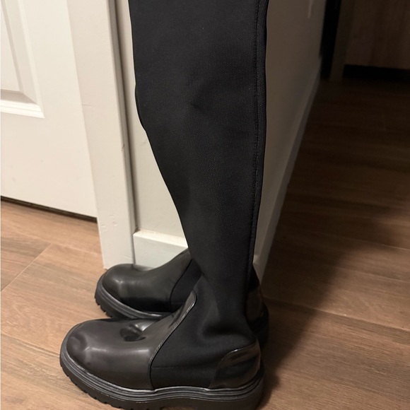 ASOS Black Over the Knee Boots - Picture 4 of 4